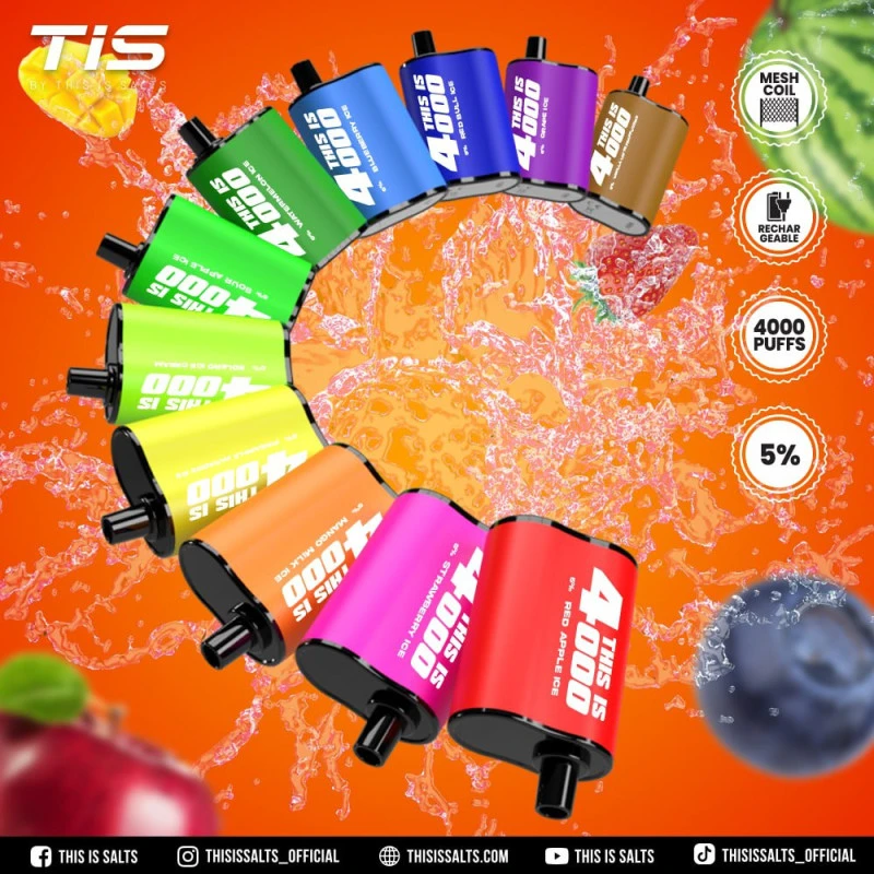 THIS IS 4000 TIS DISPOSABLE 4000 PUFFS POD