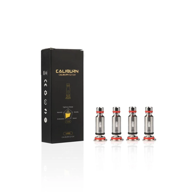 UWELL CALIBURN G/G2 REPLACEMENT/KOKO PRIME COILS 0.8ohm / 1.0ohm / 1.2ohm x 4 PER PACK