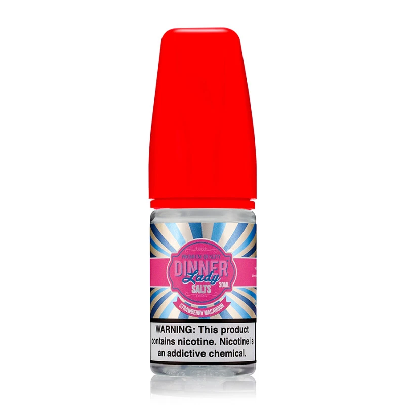 DINNER LADY SALTS DESSERTS - STRAWBERRY MACAROON NIC SALT - 30ML