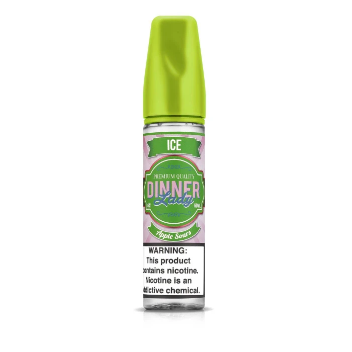 DINNER LADY SWEETS  - APPLE SOURS ICE - 60ML