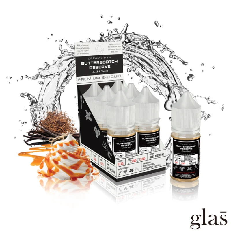 GLAS BASIX BSX NIC SALTS - BUTTERSCOTCH RESERVE - 30ML