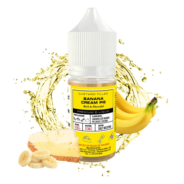 GLAS BASIX BSX NIC SALTS - BANANA CREAM PIE - 30ML