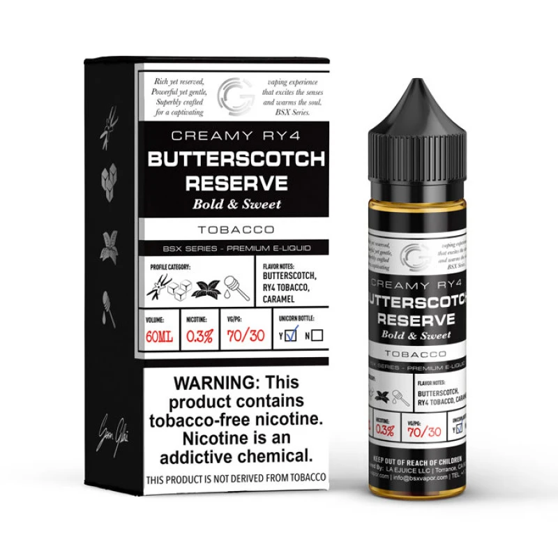 GLAS BASIX BSX SERIES - BUTTERSCOTCH RESERVE - 60ML GLAS BASIX BSX SERIES - BUTTERSCOTCH RESERVE - 60ML