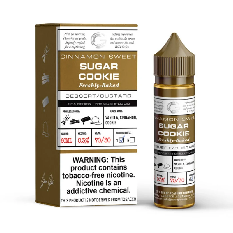 GLAS BASIX BSX SERIES - SUGAR COOKIE - 60ML GLAS BASIX BSX SERIES - SUGAR COOKIE - 60ML