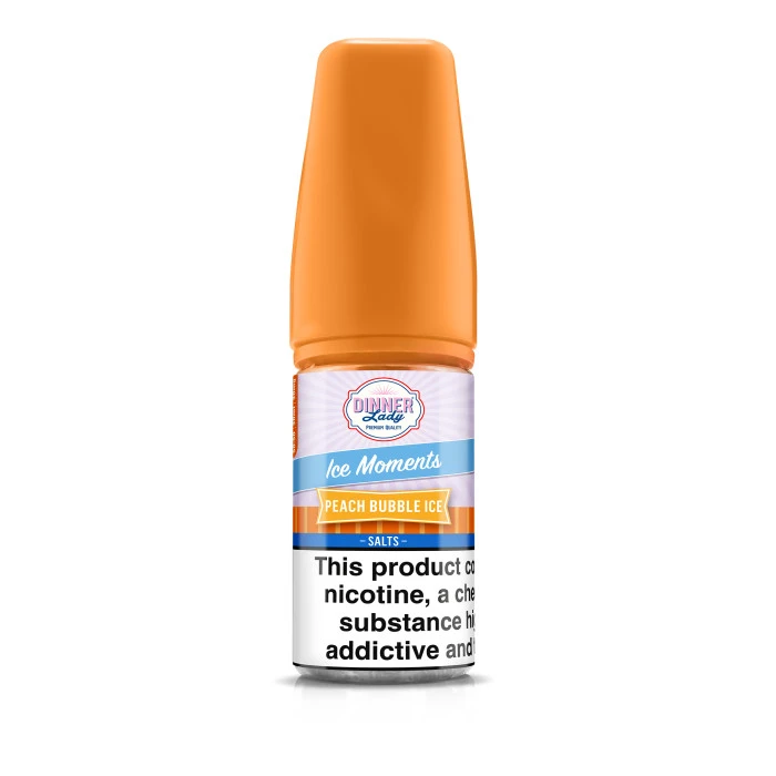 DINNER LADY MOMENTS SALT - PEACH BUBBLE ICE - 30ML