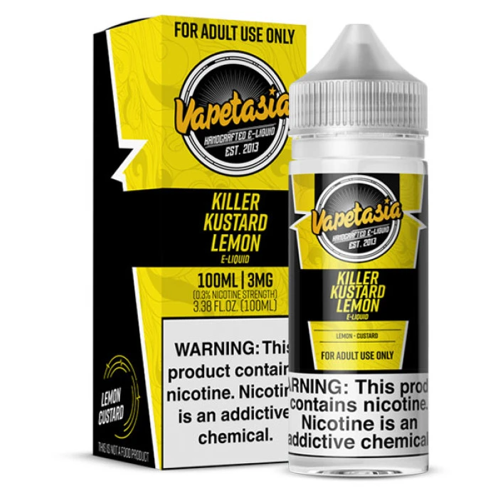 VAPETASIA - KILLER KUSTARD LEMON - 100ML VAPETASIA - KILLER KUSTARD LEMON - 100ML