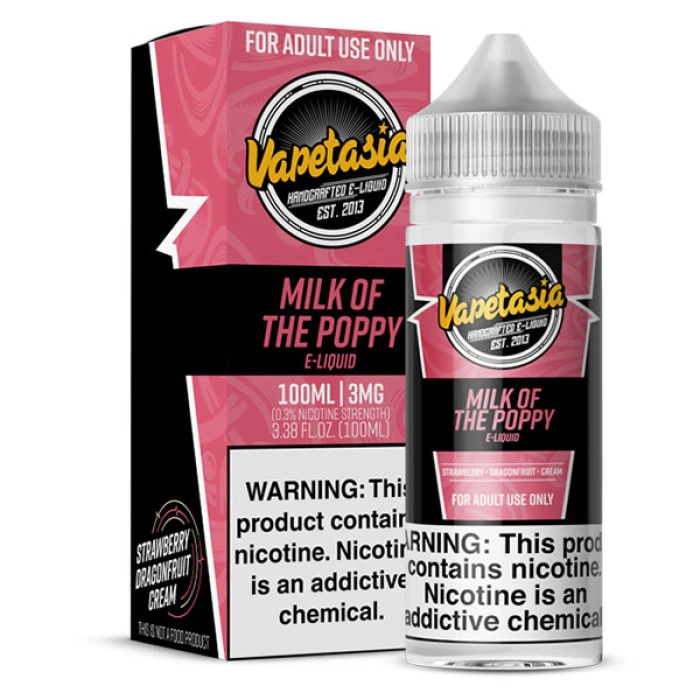 VAPETASIA - MILK OF THE POPPY - 100ML