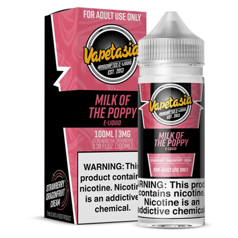 VAPETASIA - MILK OF THE POPPY - 100ML