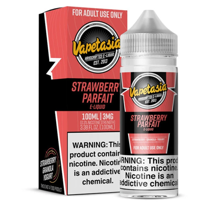 VAPETASIA - STRAWBERRY PARFAIT - 100ML