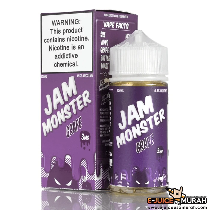 JAM MONSTER EJUICE - GRAPE - 100ML