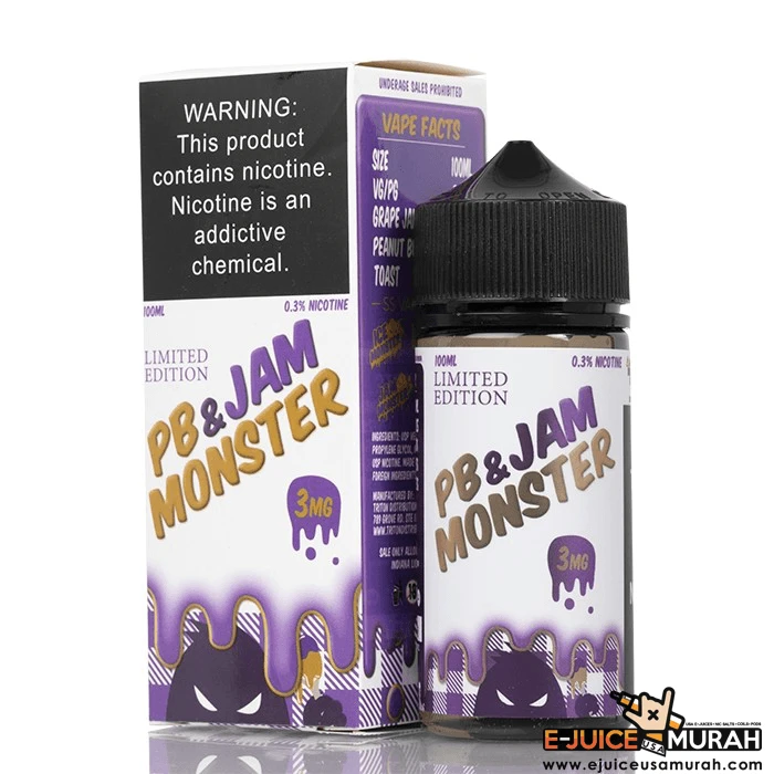 JAM MONSTER EJUICE - PB & JAM - 100ML
