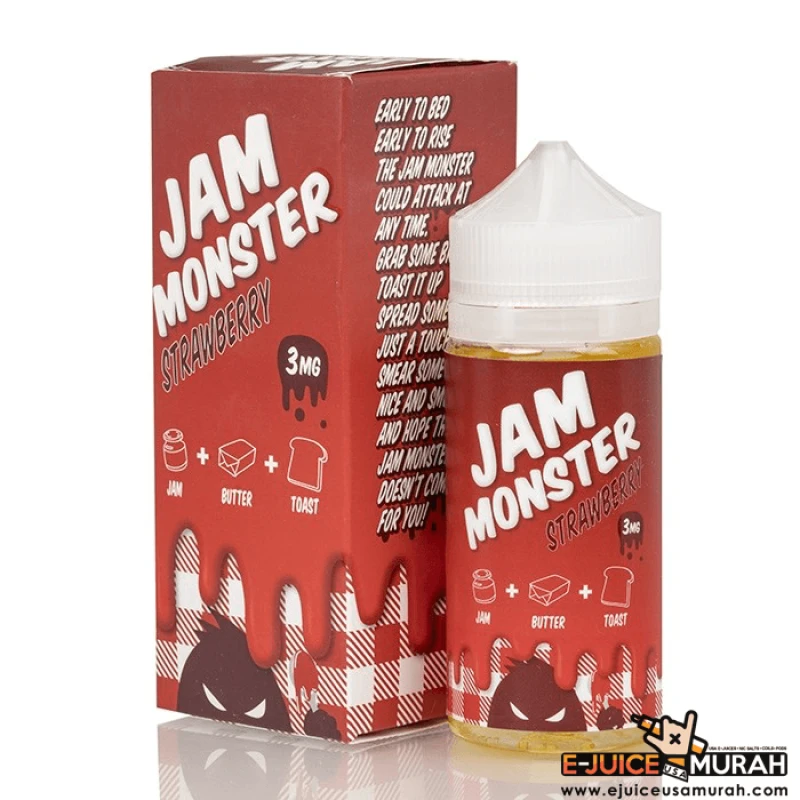 JAM MONSTER EJUICE - STRAWBERRY - 100ML