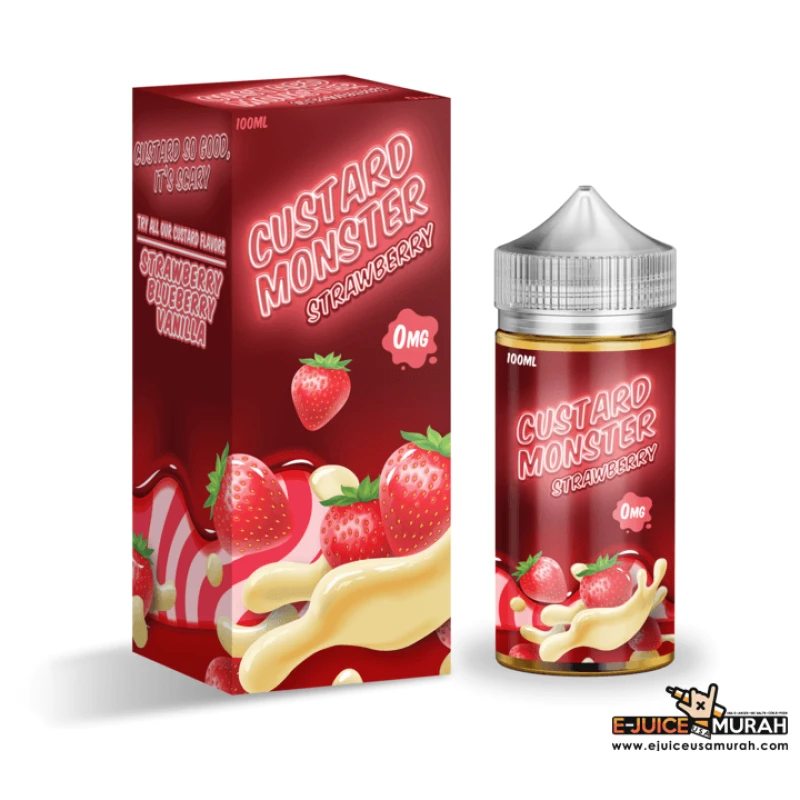 CUSTARD MONSTER BY JAM MONSTER - STRAWBERRY CUSTARD - 100ML
