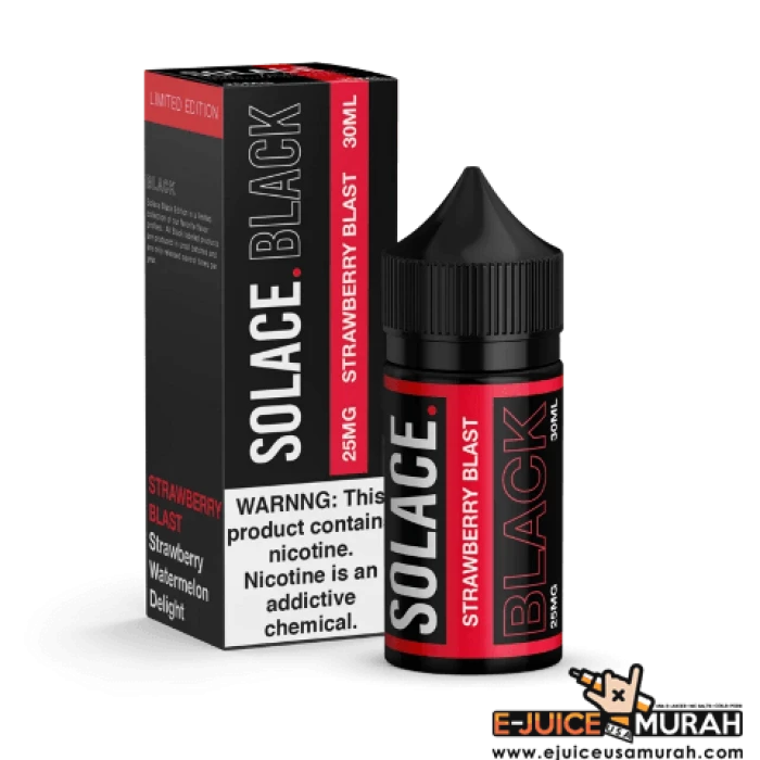 SOLACE BLACK SALTS - STRAWBERRY BLAST - 30ML SOLACE BLACK SALTS - STRAWBERRY BLAST - 30ML