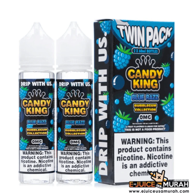 BUBBLEGUM COLLECTION BY CANDY KING - BLUE RAZZ - 60ML BUBBLEGUM COLLECTION BY CANDY KING - BLUE RAZZ - 60ML