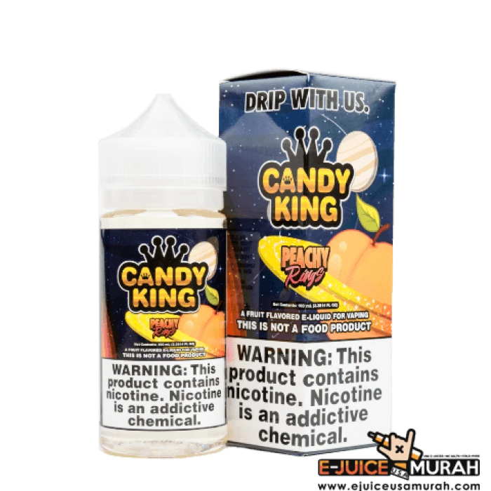 CANDY KING - PEACHY RINGS - 100ML CANDY KING - PEACHY RINGS - 100ML
