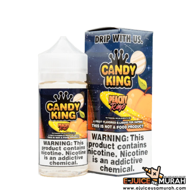 CANDY KING - PEACHY RINGS - 100ML CANDY KING - PEACHY RINGS - 100ML