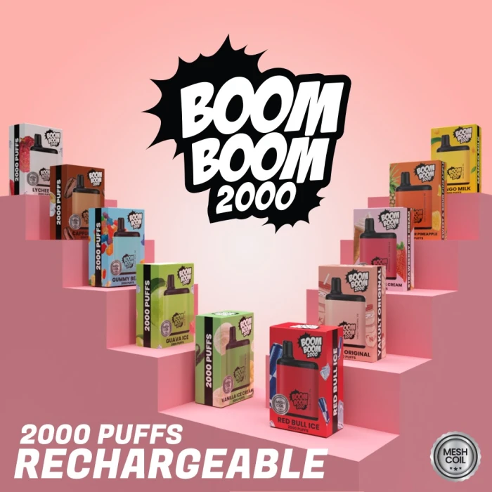 BOOM BOOM DISPOSABLE 2000 PUFFS POD