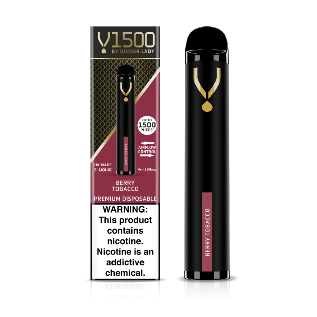 DINNER LADY V1500 DISPOSABLE - BERRY TOBACCO