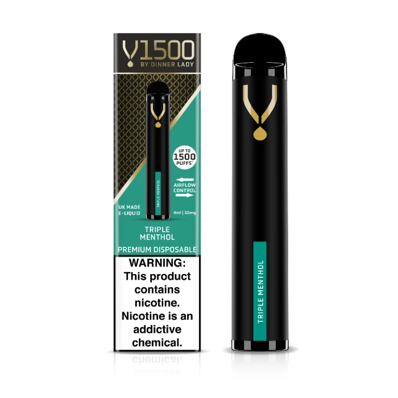 DINNER LADY V1500 DISPOSABLE - TRIPLE MENTHOL