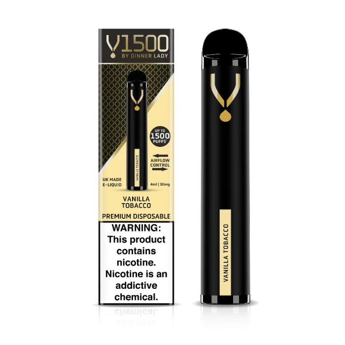 DINNER LADY V1500 DISPOSABLE - VANILLA TOBACCO