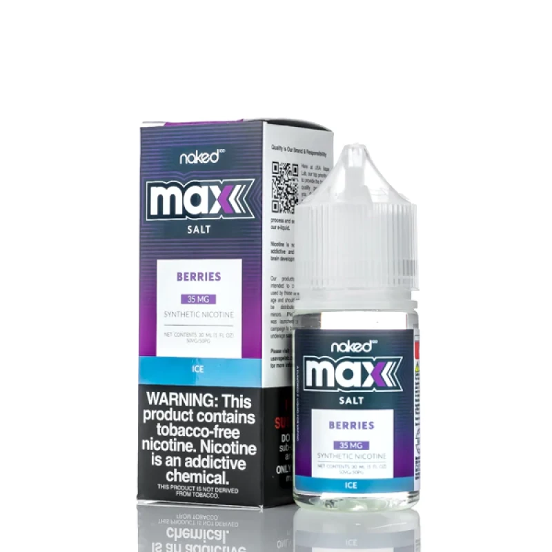 NAKED NKD 100 TFN MAX SALT - BERRIES ICE - 30ML NAKED NKD 100 TFN MAX SALT - BERRIES ICE - 30ML