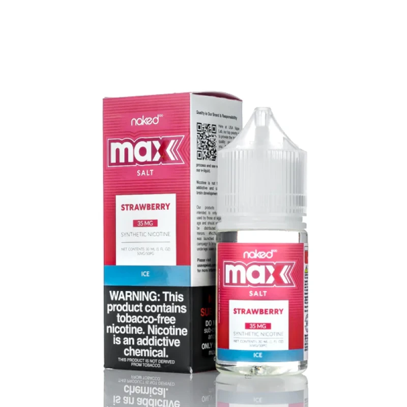 NAKED NKD 100 TFN MAX SALT - STRAWBERRY ICE - 30ML NAKED NKD 100 TFN MAX SALT - STRAWBERRY ICE - 30ML