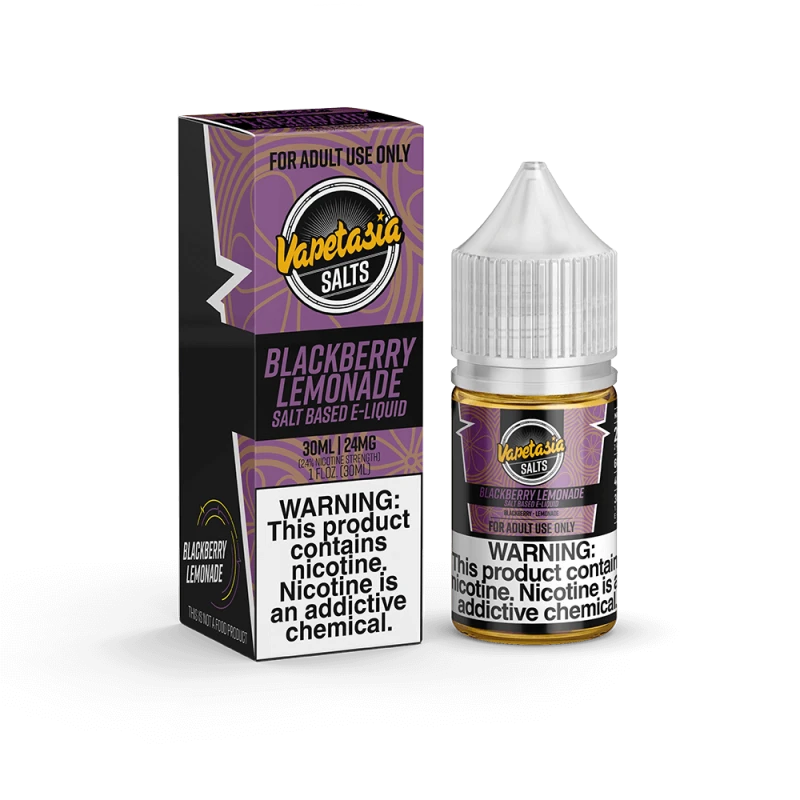 VAPETASIA EJUICE SALTS - BLACKBERRY LEMONADE - 30ML VAPETASIA EJUICE SALTS - BLACKBERRY LEMONADE - 30ML