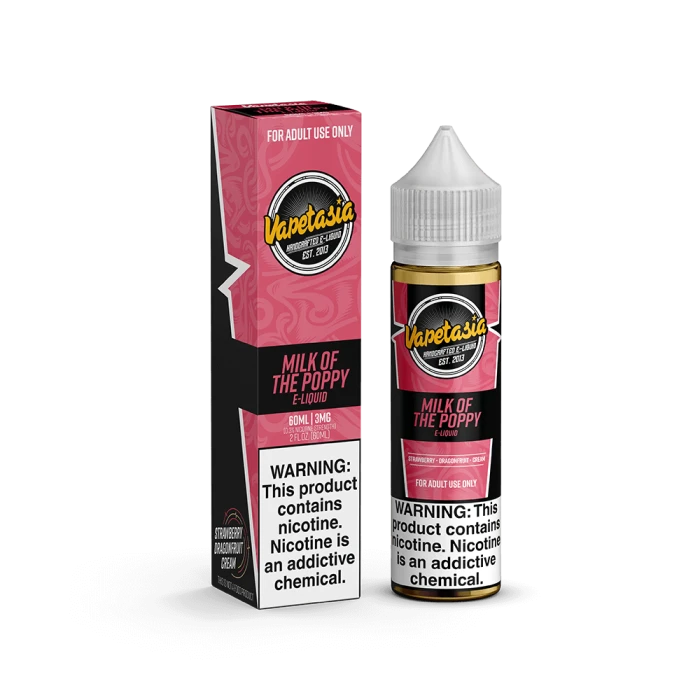 VAPETASIA ELIQUID - MILK OF POPPY - 60ML