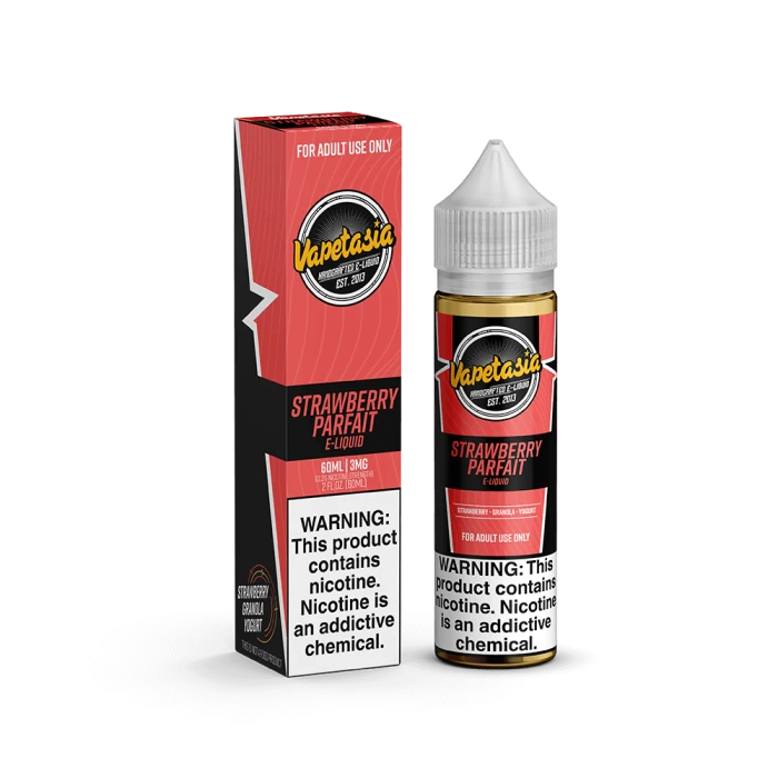 VAPETASIA ELIQUID - STRAWBERRY PARFAIT - 60ML