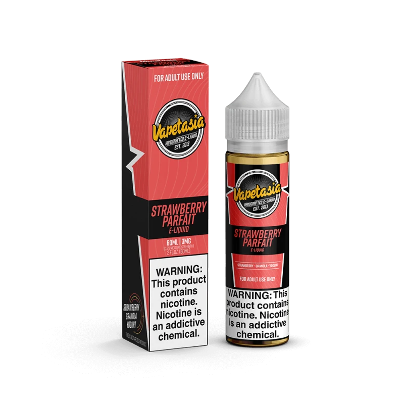 VAPETASIA ELIQUID - STRAWBERRY PARFAIT - 60ML