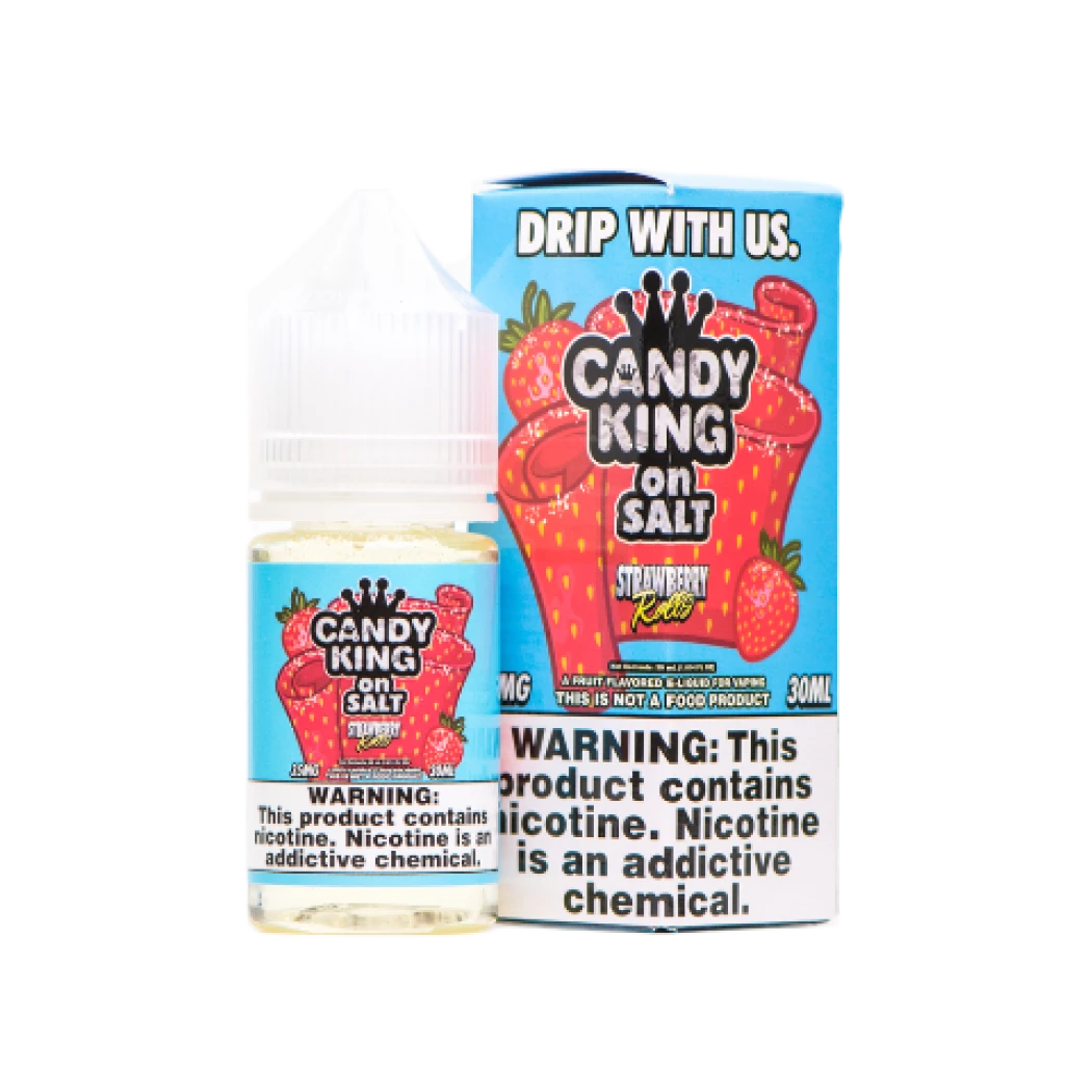 Candy King on Salt - Strawberry Rolls - 30ml