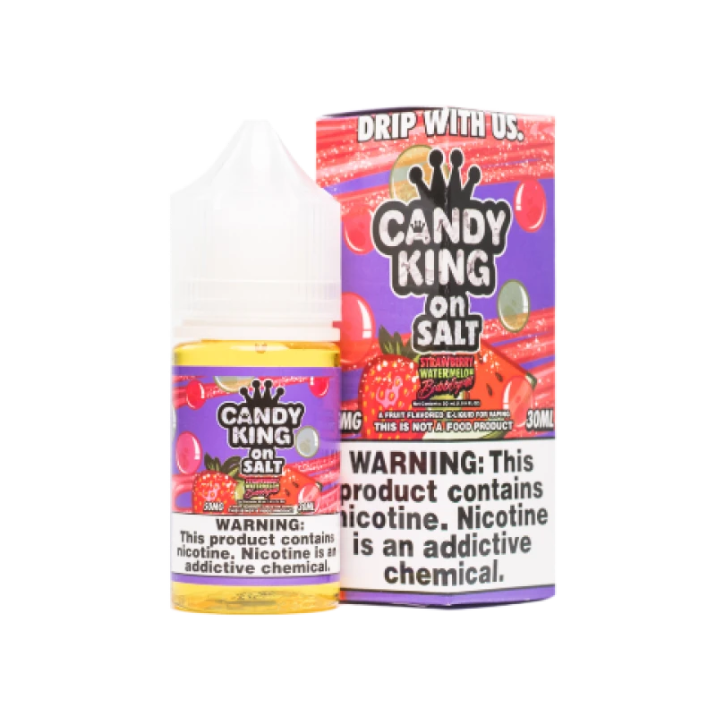 CANDY KING ON SALT - STRAWBERRY WATERMELON BUBBLEGUM - 30ML CANDY KING ON SALT - STRAWBERRY WATERMELON BUBBLEGUM - 30ML