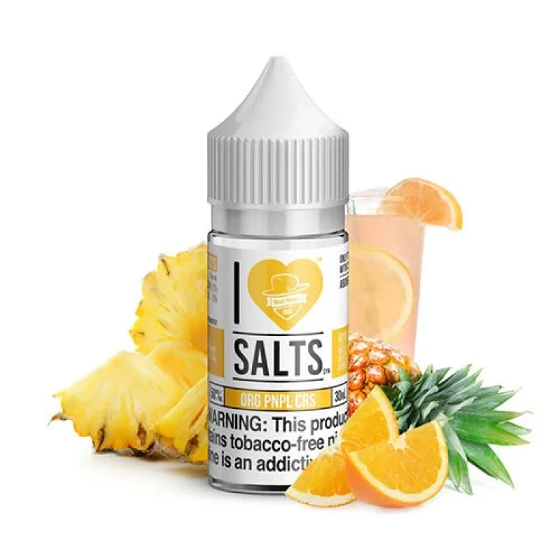 I LOVE SALTS BY MAD HATTER - ORANGE PINEAPPLE CRUSH - 30ML I LOVE SALTS BY MAD HATTER - ORANGE PINEAPPLE CRUSH - 30ML