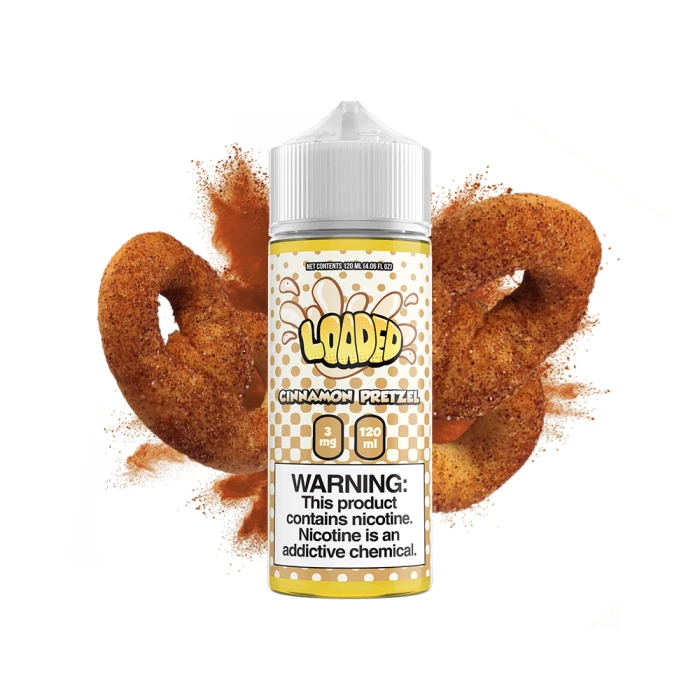 LOADED E-LIQUID - CINNAMON PRETZEL - 120ML LOADED E-LIQUID - CINNAMON PRETZEL - 120ML