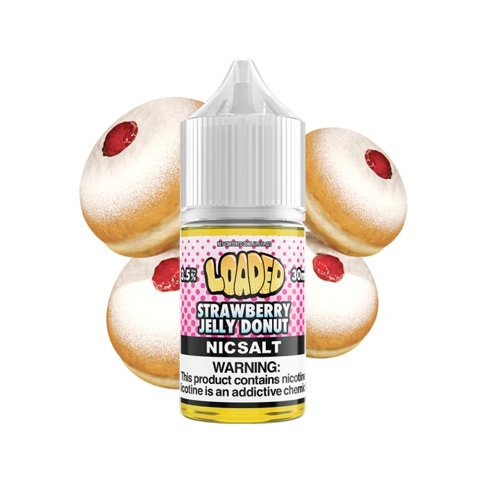 LOADED E-LIQUID NIC SALT - STRAWBERRY JELLY DONUT - 30ML LOADED E-LIQUID NIC SALT - STRAWBERRY JELLY DONUT - 30ML