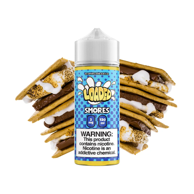 LOADED E-LIQUID - SMORES - 120ML LOADED E-LIQUID - SMORES - 120ML