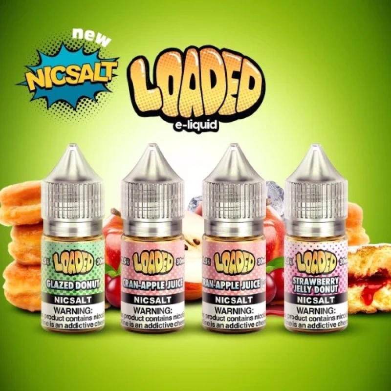 LOADED E-LIQUID NIC SALT - STRAWBERRY JELLY DONUT - 30ML LOADED E-LIQUID NIC SALT - STRAWBERRY JELLY DONUT - 30ML