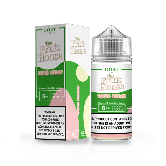 THE FRUIT HOUSE BY GOST VAPOR - SUPER MELON - 100ML THE FRUIT HOUSE BY GOST VAPOR - SUPER MELON - 100ML