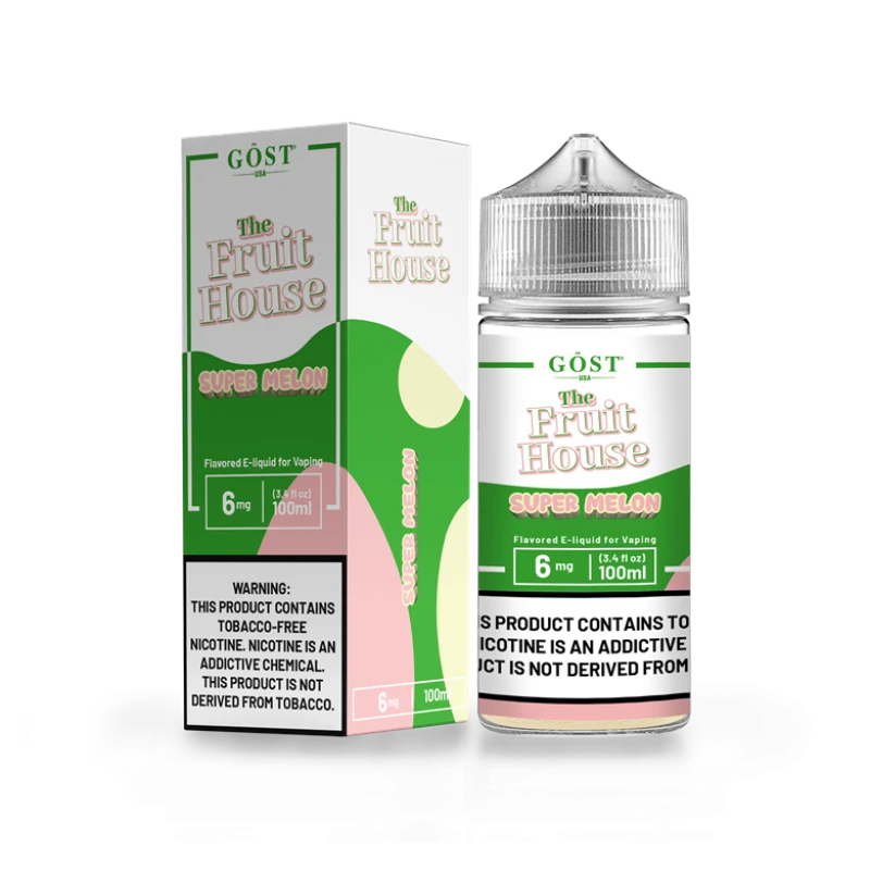 THE FRUIT HOUSE BY GOST VAPOR - SUPER MELON - 100ML THE FRUIT HOUSE BY GOST VAPOR - SUPER MELON - 100ML