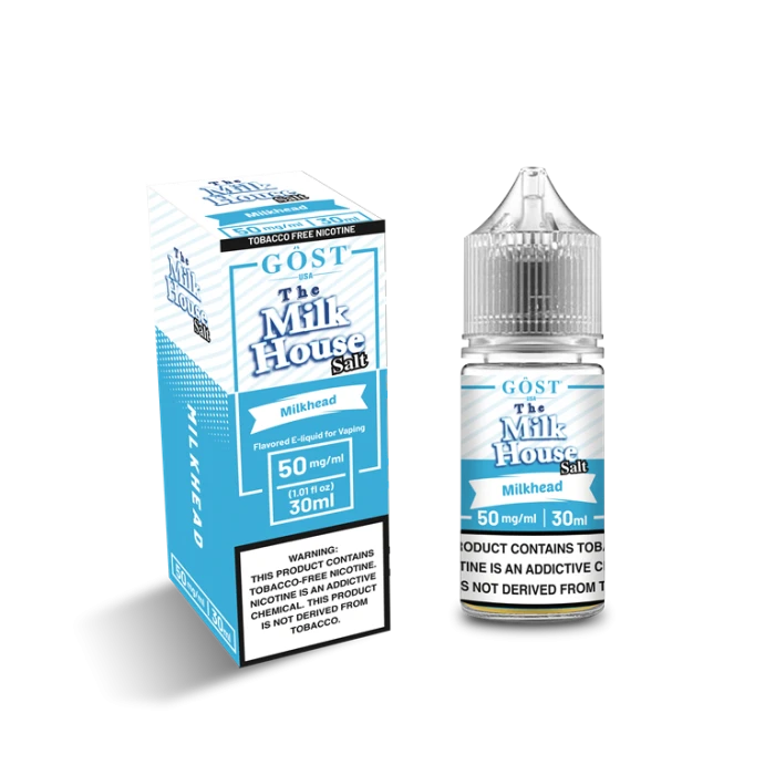 THE MILK HOUSE SALT BY GOST VAPOR - MILKHEAD SALT - 30ML THE MILK HOUSE SALT BY GOST VAPOR - MILKHEAD SALT - 30ML