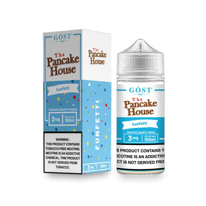 THE PANCAKE HOUSE BY GOST VAPOR - FUNFETTI - 100ML THE PANCAKE HOUSE BY GOST VAPOR - FUNFETTI - 100ML