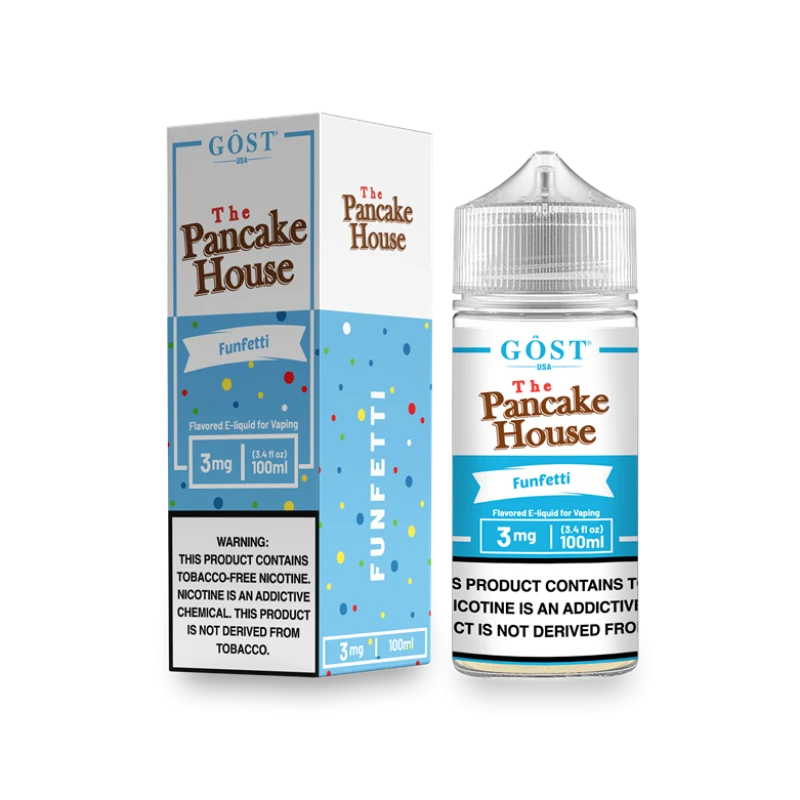 THE PANCAKE HOUSE BY GOST VAPOR - FUNFETTI - 100ML THE PANCAKE HOUSE BY GOST VAPOR - FUNFETTI - 100ML