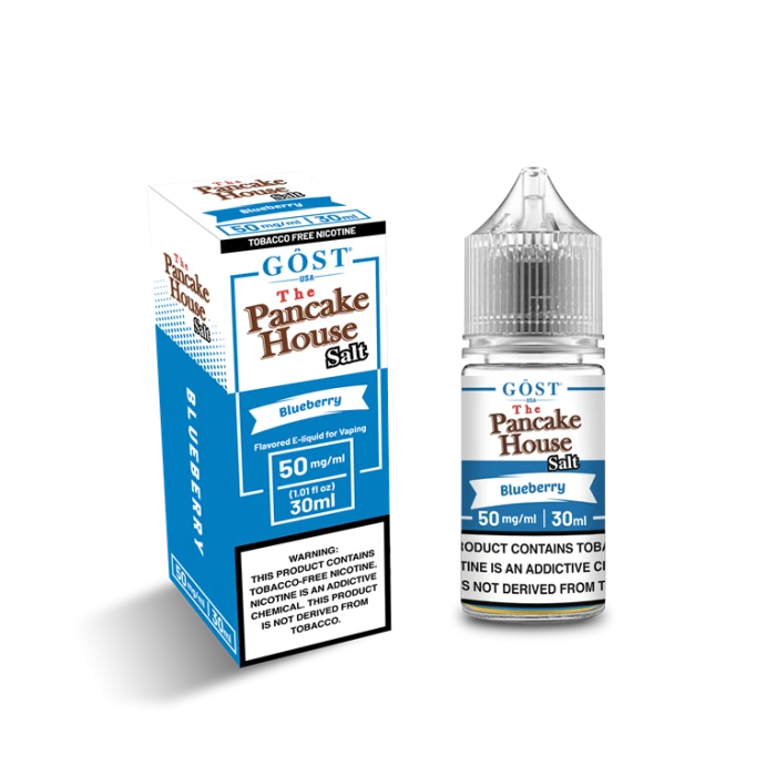 THE PANCAKE HOUSE SALT BY GOST VAPOR - BLUEBERRY SALT - 30ML THE PANCAKE HOUSE SALT BY GOST VAPOR - BLUEBERRY SALT - 30ML
