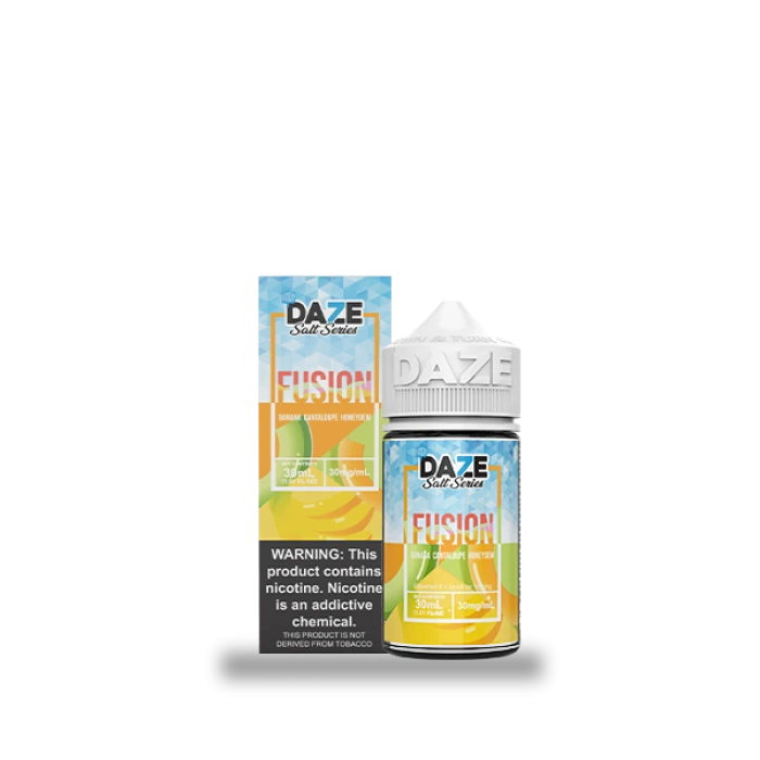 7DAZE FUSION TFN SALT - BANANA CANTALOUPE HONEYDEW ICED - 30ML