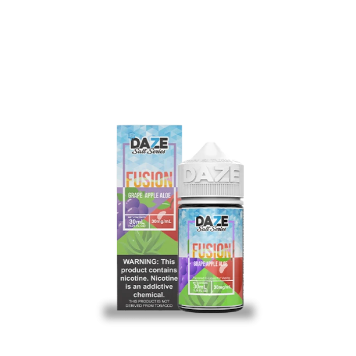 7DAZE FUSION TFN SALT - GRAPE APPLE ALOE ICED - 30ML