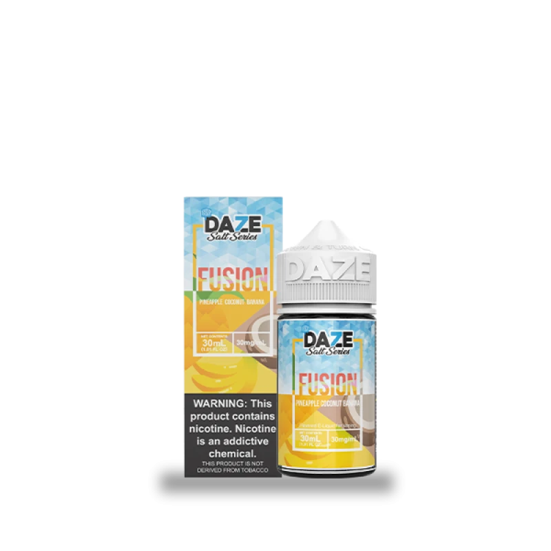7DAZE FUSION TFN SALT - PINEAPPLE COCONUT BANANA ICED - 30ML 7DAZE FUSION TFN SALT - PINEAPPLE COCONUT BANANA ICED - 30ML