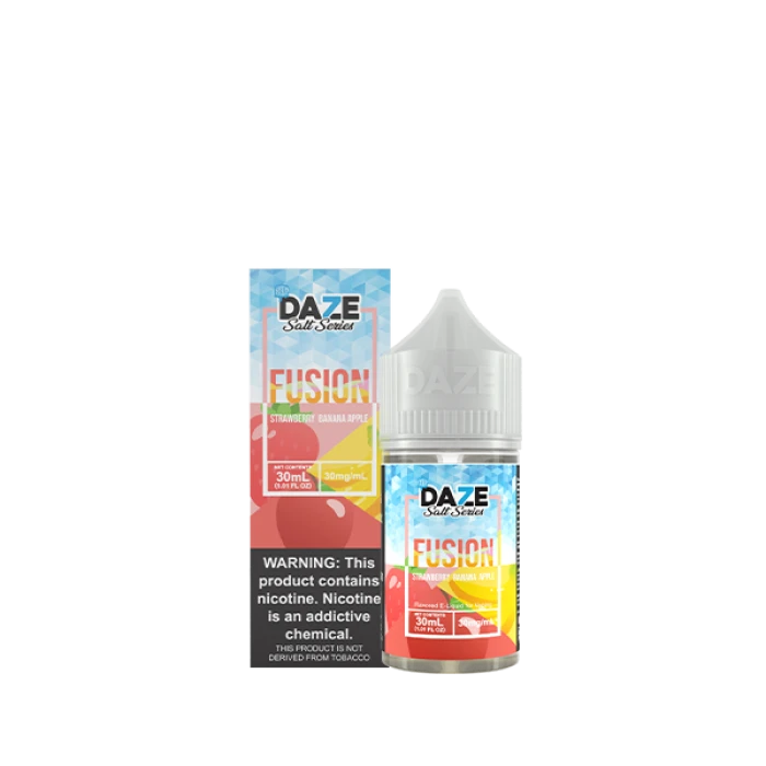 7Daze Fusion TFN Salt - Strawberry Banana Apple Iced - 30ml