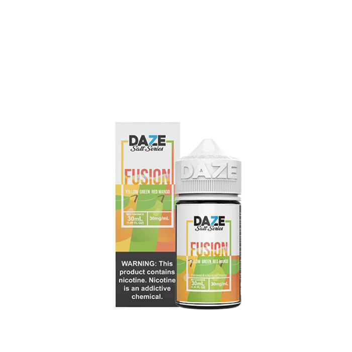 7DAZE FUSION TFN SALT - YELLOW GREEN RED MANGO - 30ML