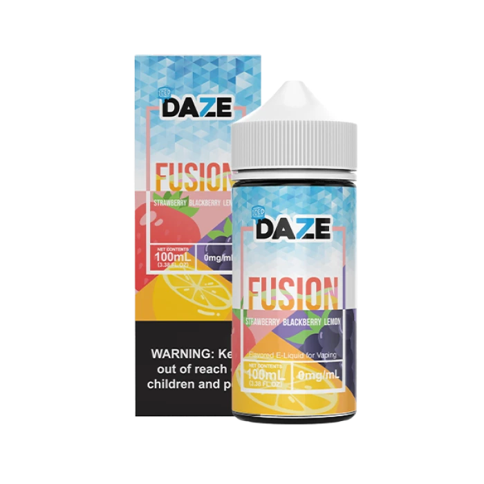 7DAZE FUSION TFN - STRAWBERRY BLACKBERRY LEMON ICED - 100ML